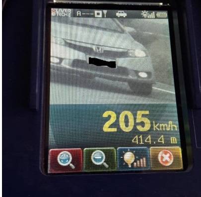 FOGUETE: Carro é flagrado a 205 km/h na BR-135 no Campo de Peris no MA