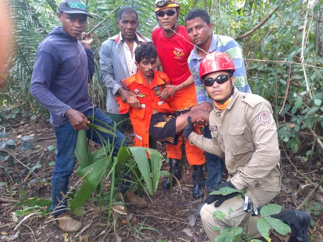 Bombeiros resgatam homem perdido há quatro dias em mata no Maranhão