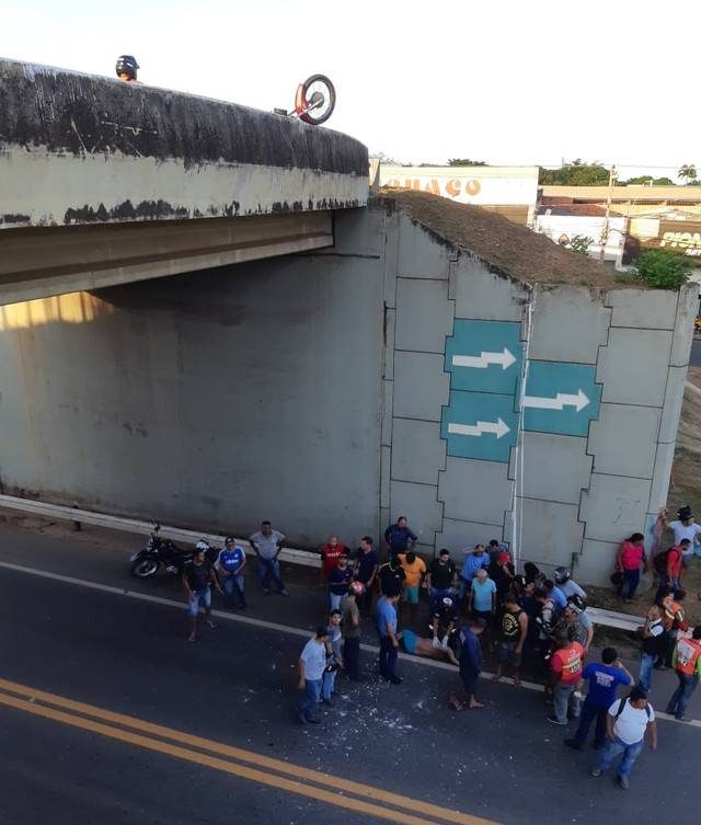 Motociclista morre após cair de viaduto em Imperatriz, no MA