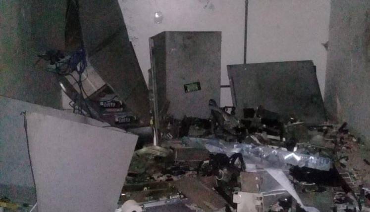 Bandidos explodem posto do Banco do Brasil em Presidente Juscelino