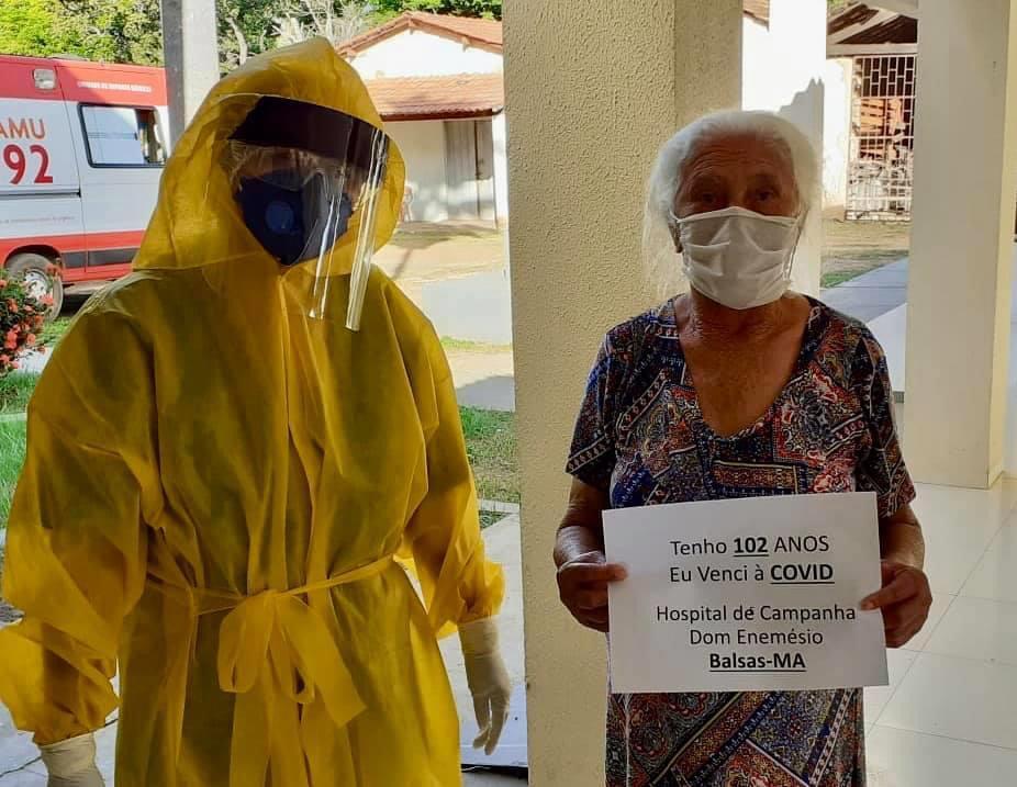 Idosa de 102 anos do Maranhão é uma das paciente mais velha do Brasil a ser curada da Covid-19