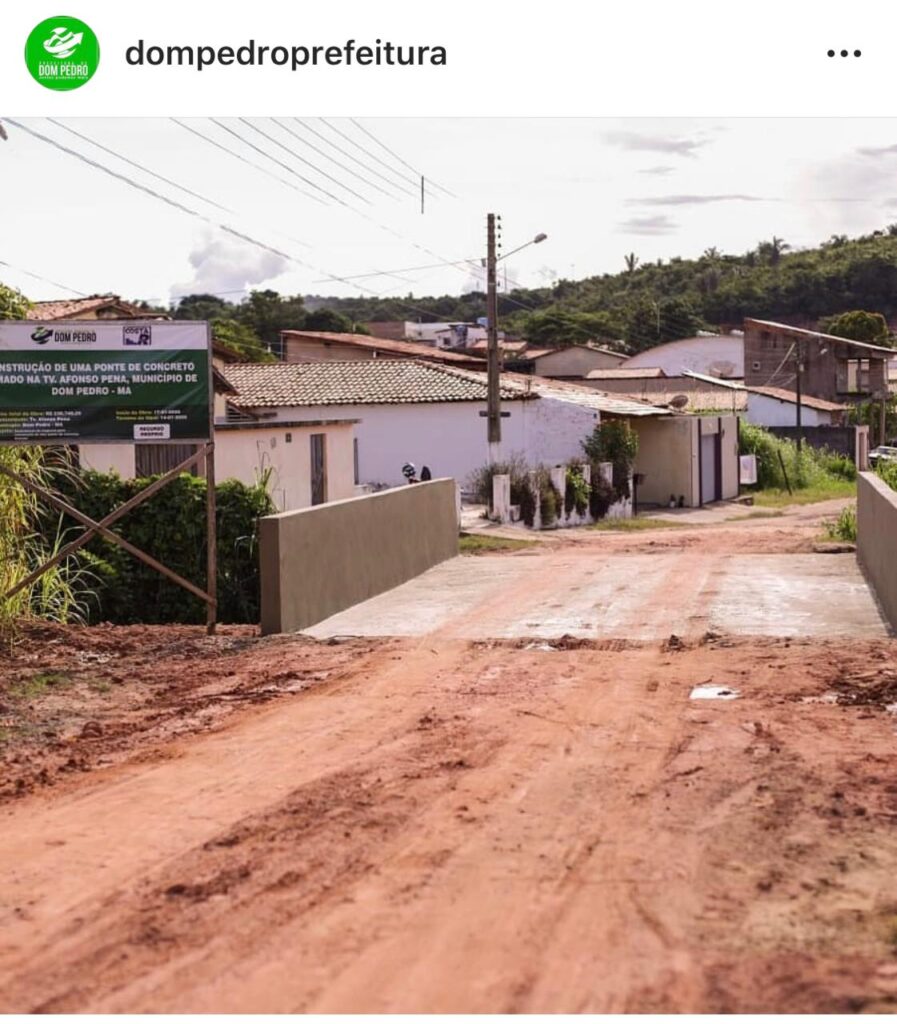 Ponte recém-construída em Dom Pedro põe em risco a vida de moradores; valor da obra chama atenção