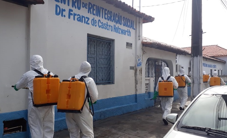 Exército higieniza unidades prisionais a pedido do Ministério Público em Imperatriz