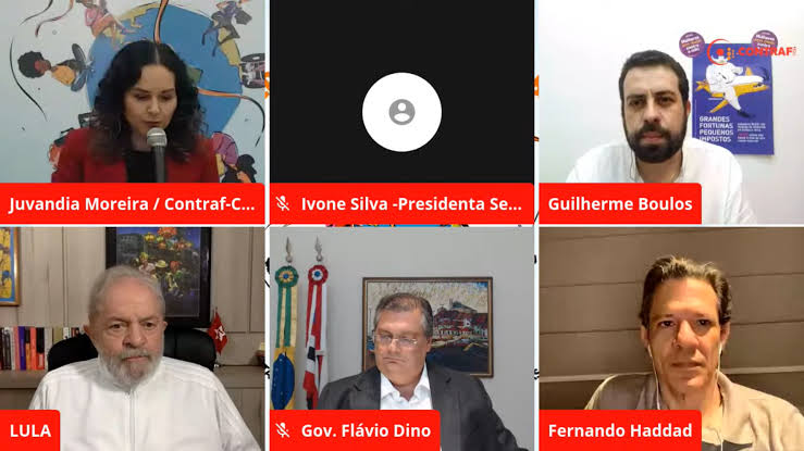 Em live com Flávio Dino, Lula diz que Bolsonaro inventou estar com Covid-19 para divulgar cloroquina