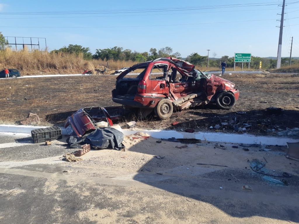Idosos morrem em acidente na BR-316 em Caxias no MA