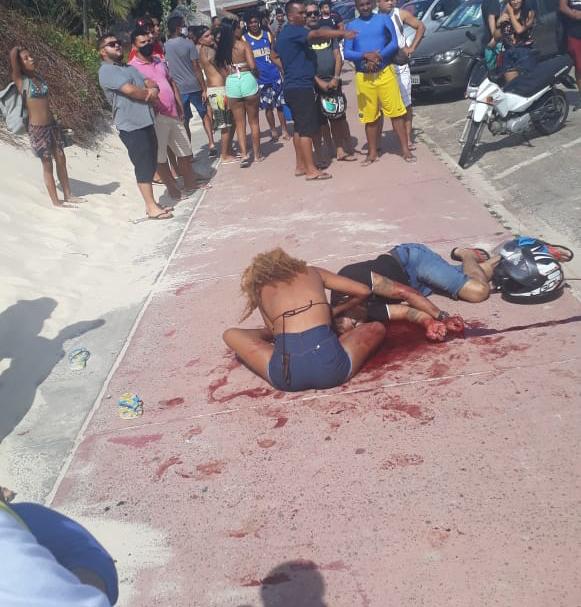 São Luís vira cenário de guerra e facções executam homem a luz do dia na Litorânea; veja o vídeo