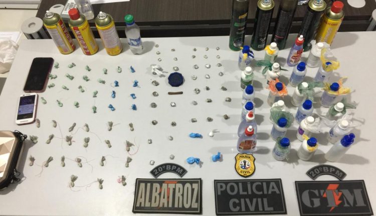 Casal é preso portando drogas em festa clandestina no bairro do Alto do Turu na capital