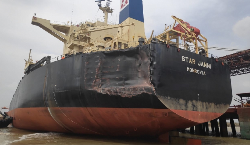 Colisão envolvendo três navios é registrado no Terminal da Ponta da Madeira em São Luís