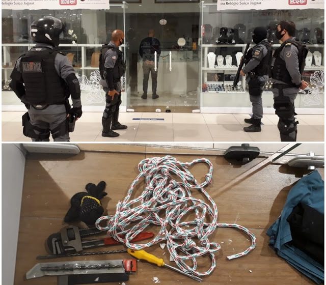 Suspeito de assalto é preso após cair do forro de joalheria em shopping de São Luís