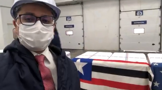 Em vídeo, secretário de Saúde Carlos Lula mostra vacinas que o Maranhão vai receber