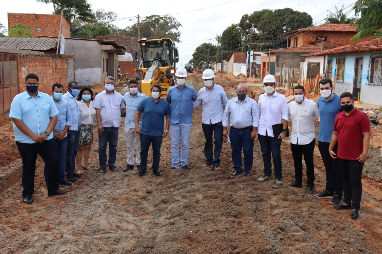 Eduardo Braide e vereadores vistoriam obras na Zona Rural de São Luís