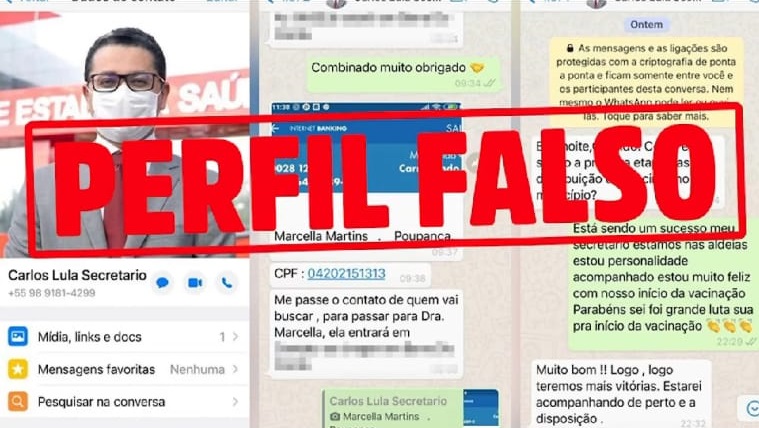 Golpista usa WhatsApp com nome do secretário de Saúde do ...