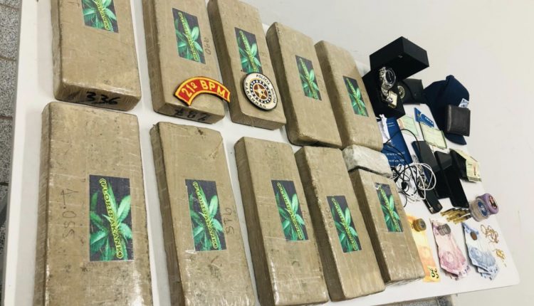 15kg de maconha são apreendidos em veículo na entrada de São Luís