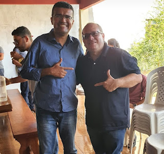 Lahesio Bonfim e Plínio Oliveira visitam várias cidades no final de semana