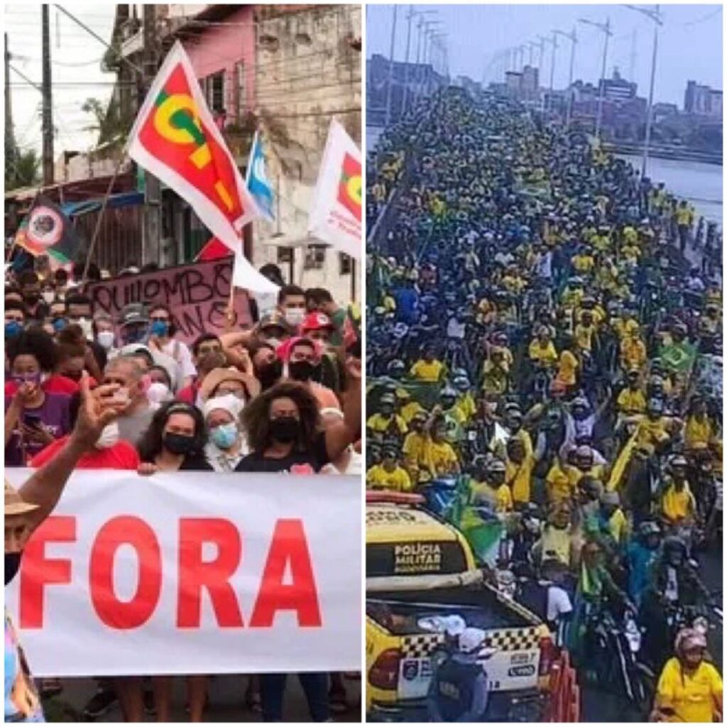 7 de setembro é marcado por atos a favor e contra Bolsonaro em São Luís