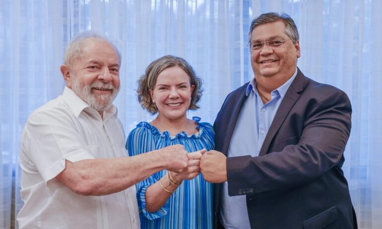 Lula, Gleisi e Dilma se reúnem com Flávio Dino para avaliar o quadro político do Maranhão