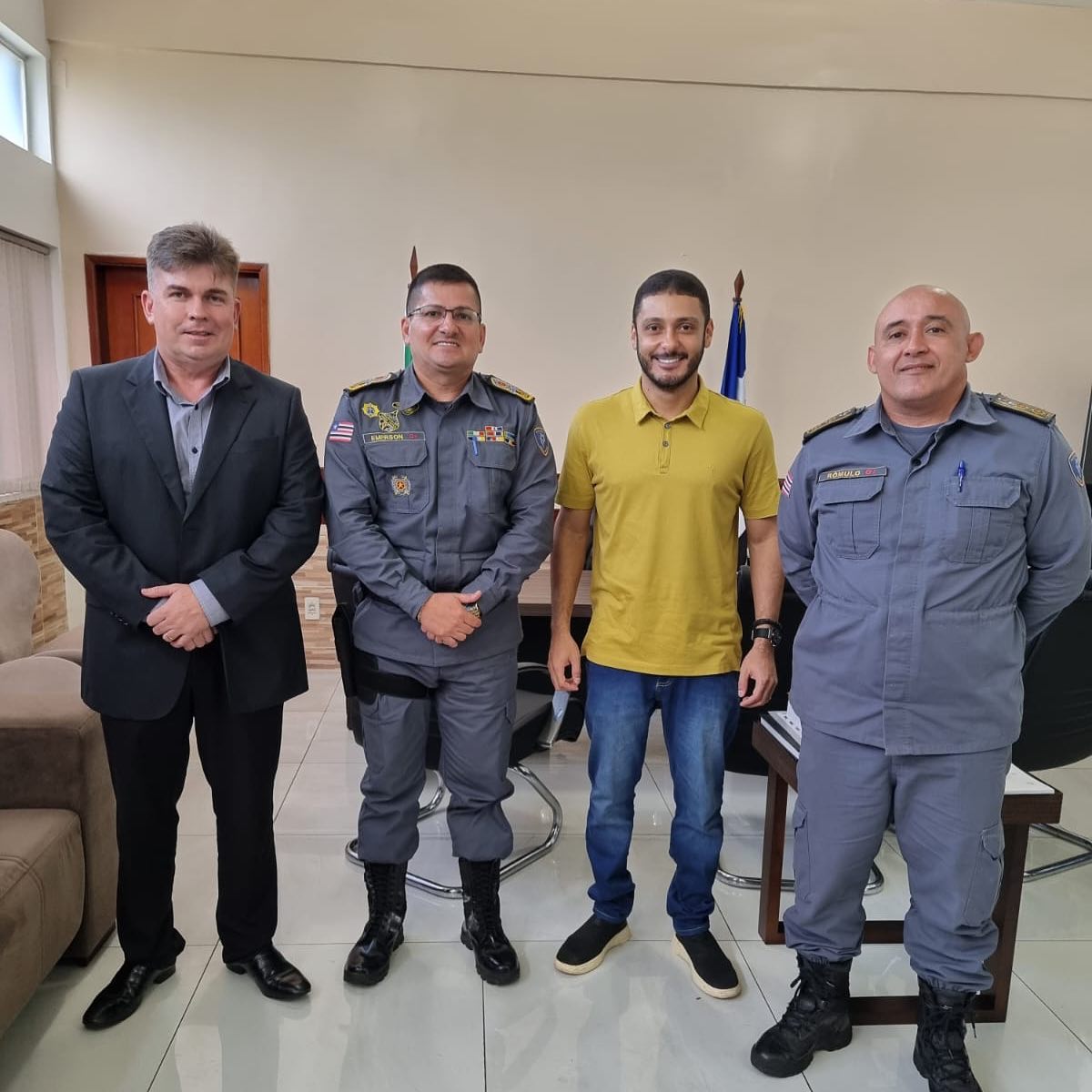 Deputado Wendell Lages faz visita ao novo comandante-geral da PMMA