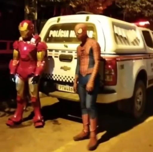 Dupla fantasiada de Homem-Aranha e Homem de Ferro é assaltada em Imperatriz