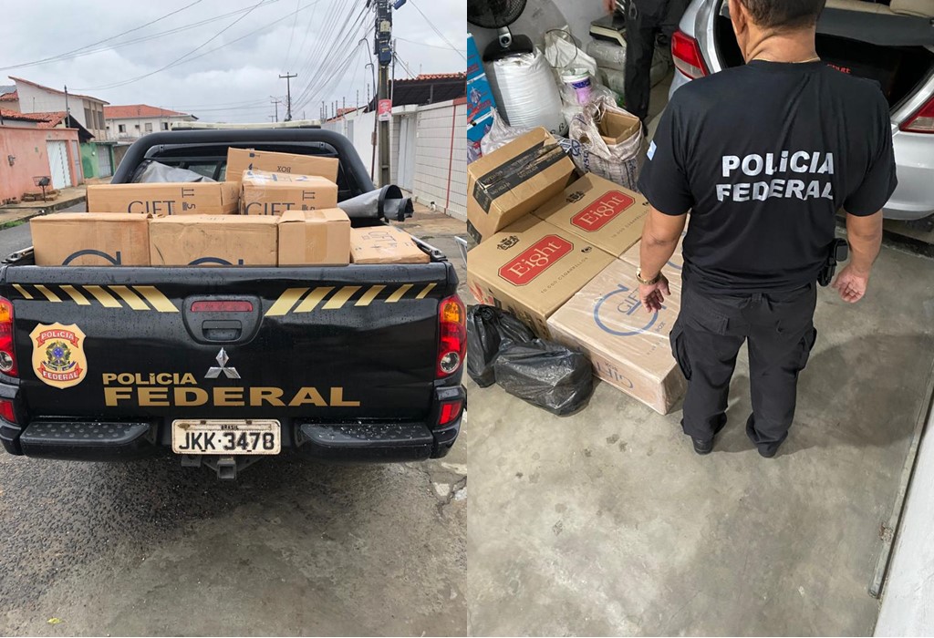 Polícia Federal cumpre mandados contra suspeitos de crimes de lavagem de dinheiro e contrabando de cigarros no Maranhão e PI