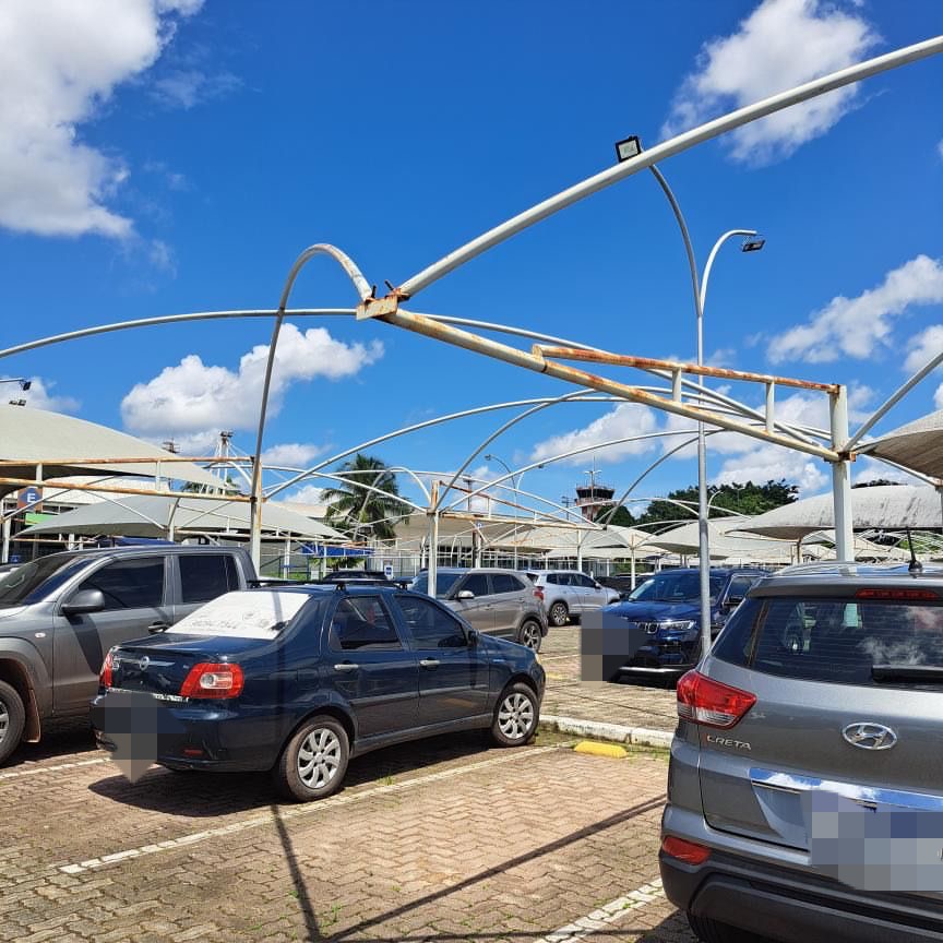 Clientes reclamam da péssima infraestrutura do estacionamento do aeroporto de São Luís