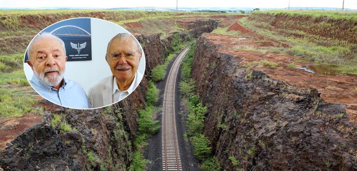 Ao lado de Sarney, Lula adia inauguração da Ferrovia Norte Sul após 36 do início da obra