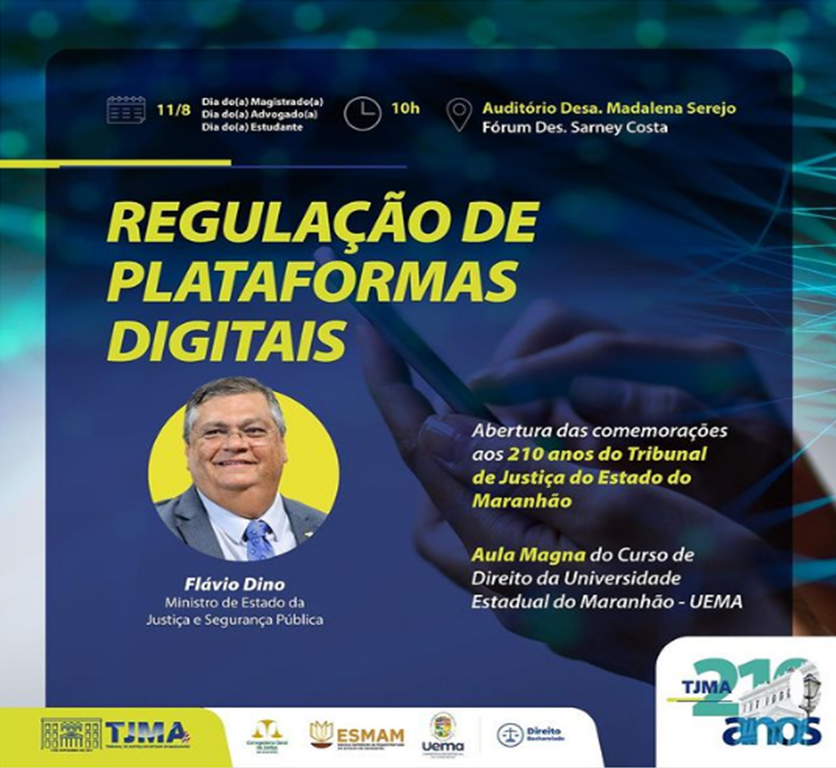 Aula Magna do Curso de Direito da UEMA terá a participação do ministro Flávio Dino