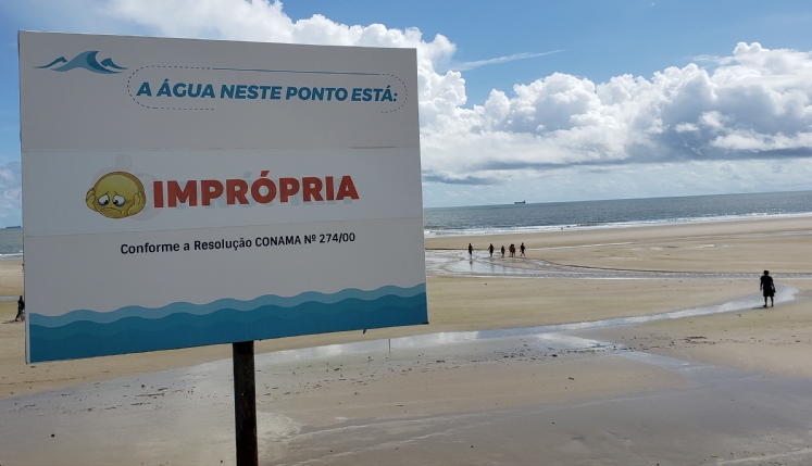 Sete pontos estão impróprios para banho em praias da Grande Ilha de São Luís