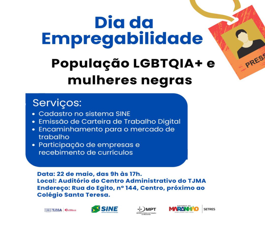 Judiciário promove o Dia da Empregabilidade na quarta-feira (22/5)