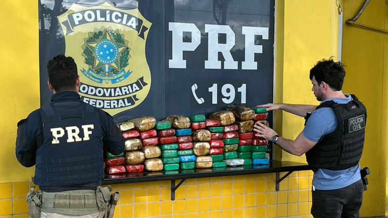 Quase 100 kg de crack são apreendidos durante abordagem na BR-135 em Bacabeira