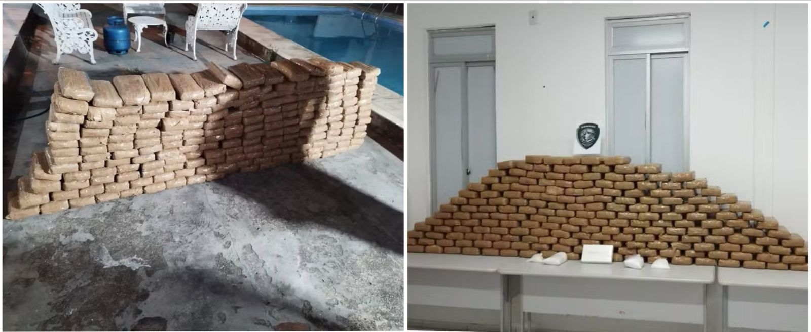 Polícia encontra 200 kg de cocaína dentro de parede avaliados em mais de R$ 4 milhões em São Luís