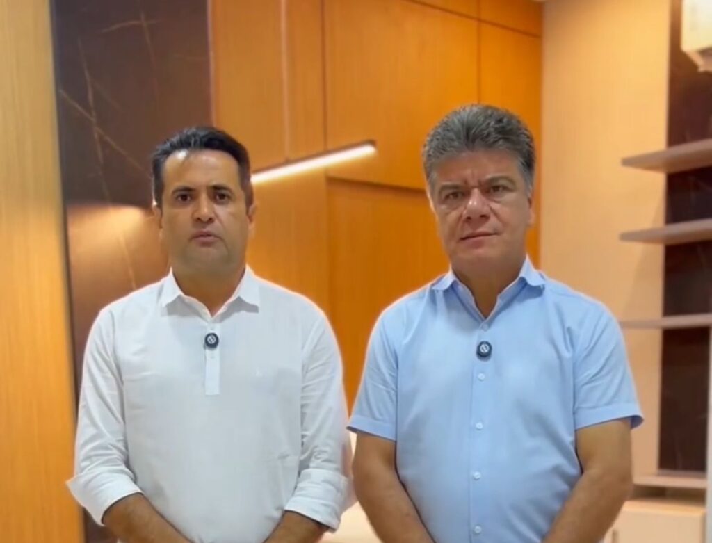 Ao lado do ex-prefeito Dr. Nelson Horácio, Deoclides Macedo mostra maturidade e participa de inauguração da clínica do seu ex-adversário