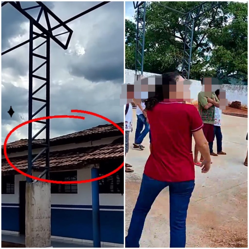 Teto de escola ameaça cair e alunos são evacuados às pressas em Estreito