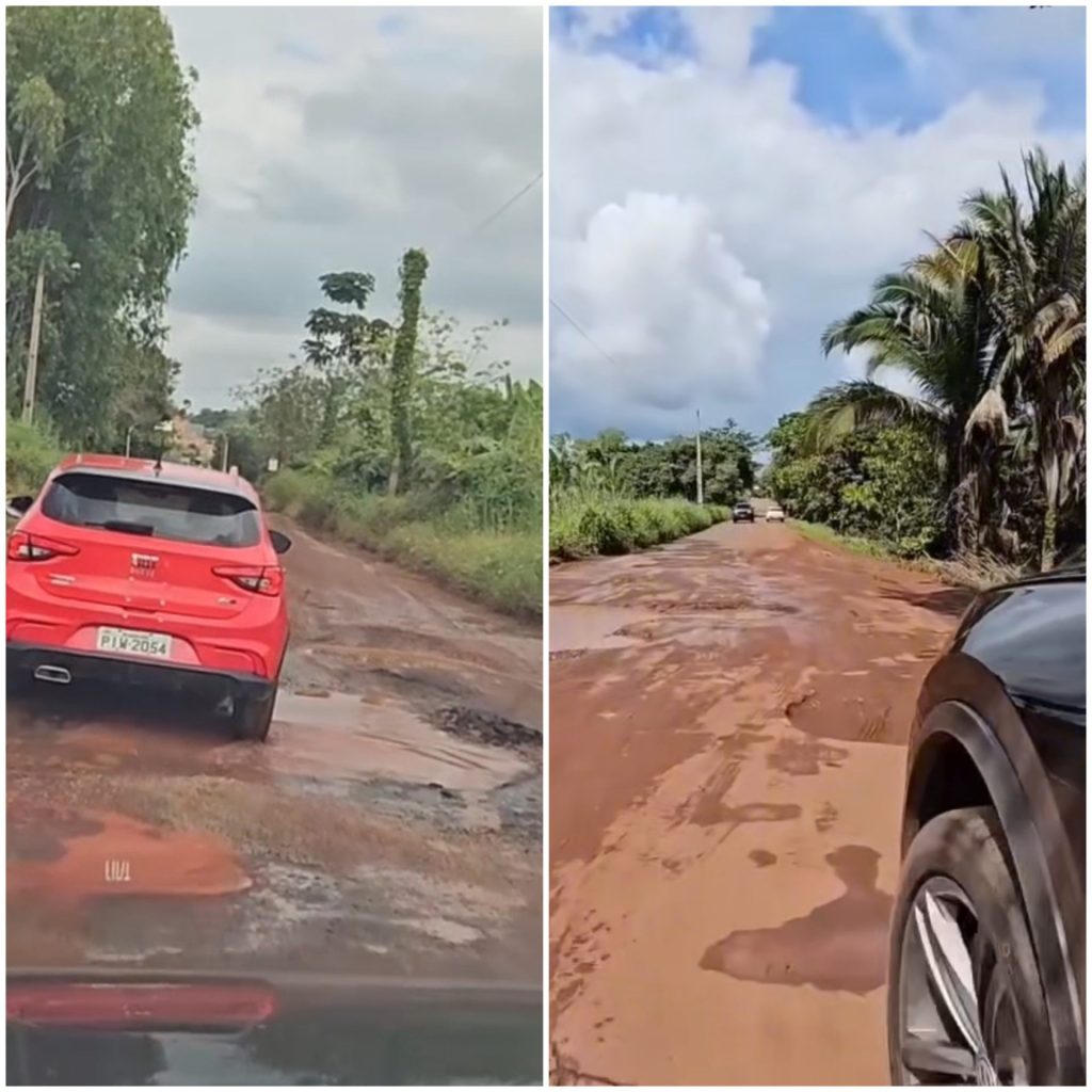Crateras atrasam percurso de motoristas na MA-119 entre Lago da Pedra e Lago dos Rodrigues