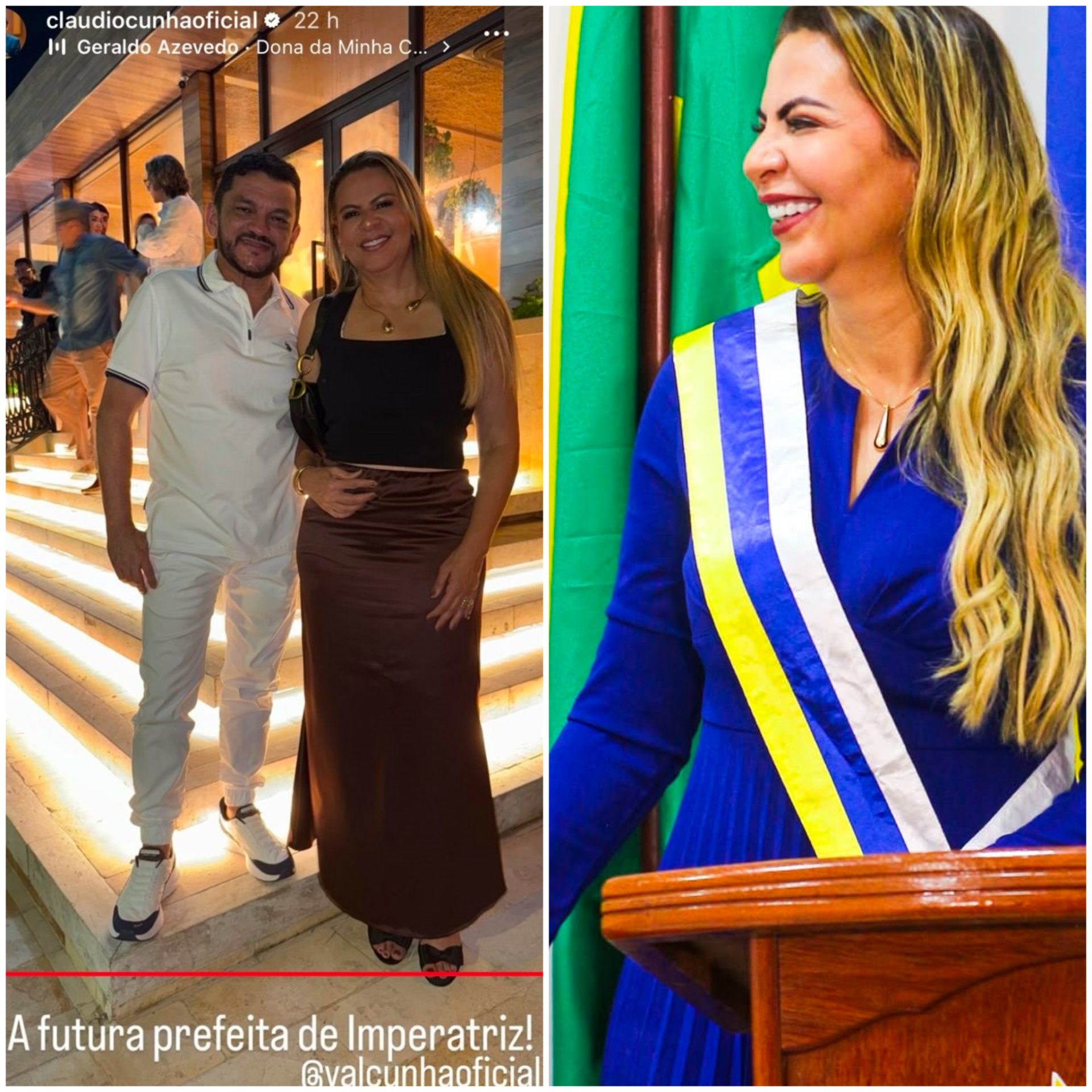 Deputado Claudio Cunha lança a esposa como pré-candidata a prefeita de Imperatriz para 2028