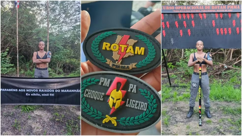Conheça a primeira mulher a passar no curso da Rotam um dos mais difíceis da Polícia Militar do Maranhão