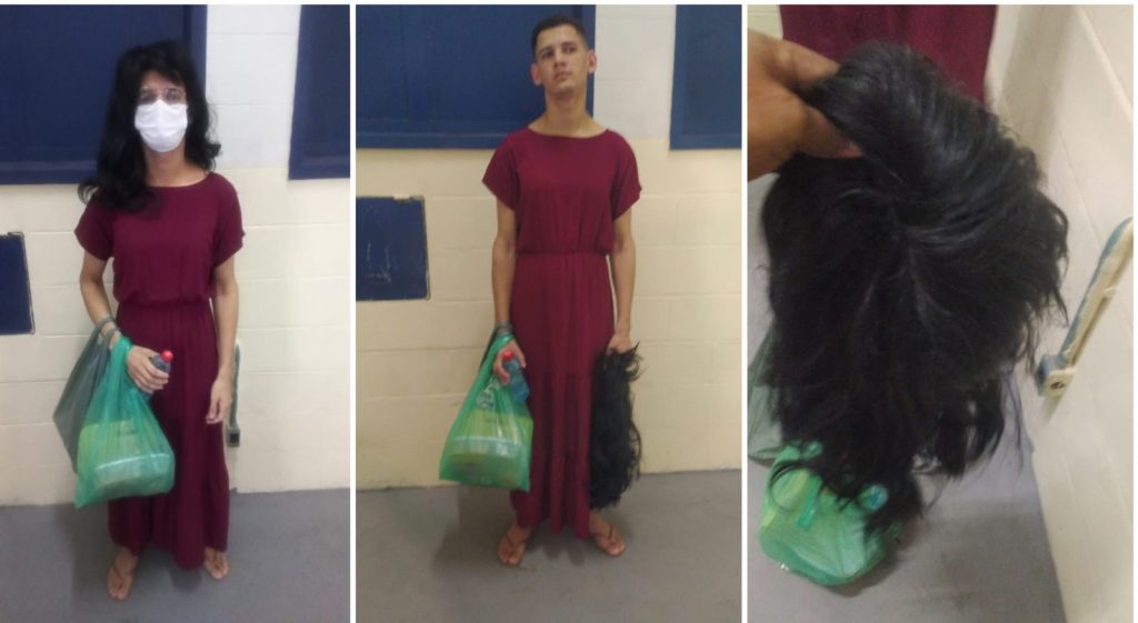 Detento tenta fugir disfarçado de mulher de penitenciária em São Luís