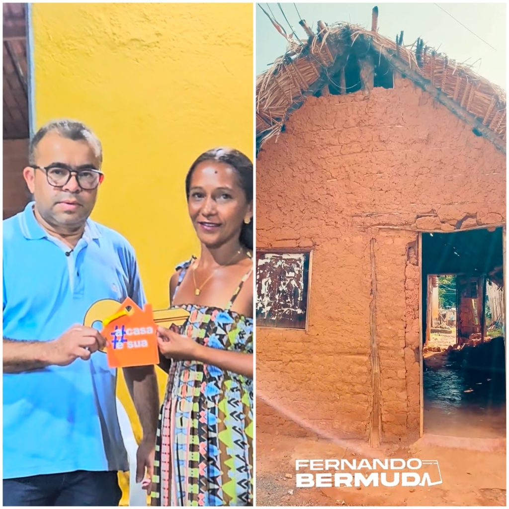 Família que morava em casa de barro, ganha uma casa popular do prefeito de Campestre do Maranhão