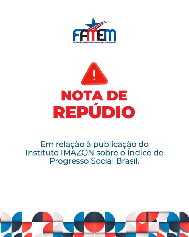Famem emite nota de repúdio após nome de Peritoró ser colocado com pior qualidade de vida do país após erro