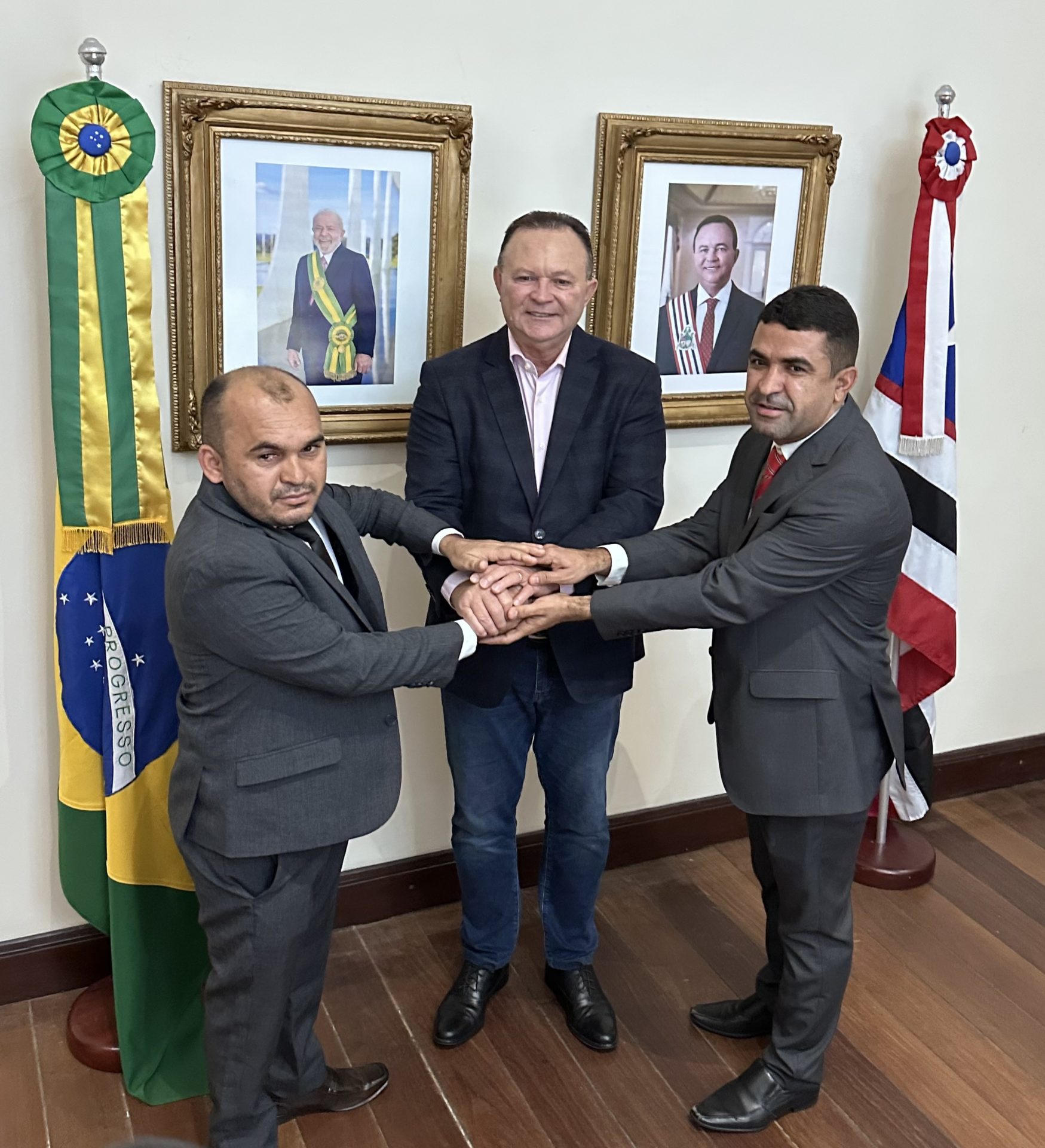 Prefeito de São Francisco do Maranhão e ex-prefeito Adelbarto são recebidos pelo governador Carlos Brandão e diversas obras são anunciadas