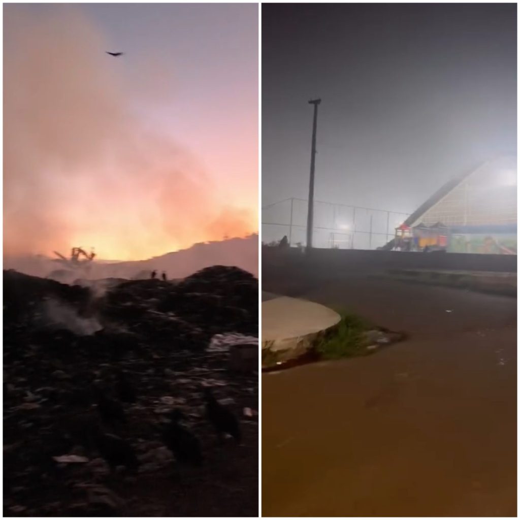 Fumaça do Lixão de Coelho Neto no Maranhão invade a cidade e causa transtornos aos moradores afetados com problemas de saúde