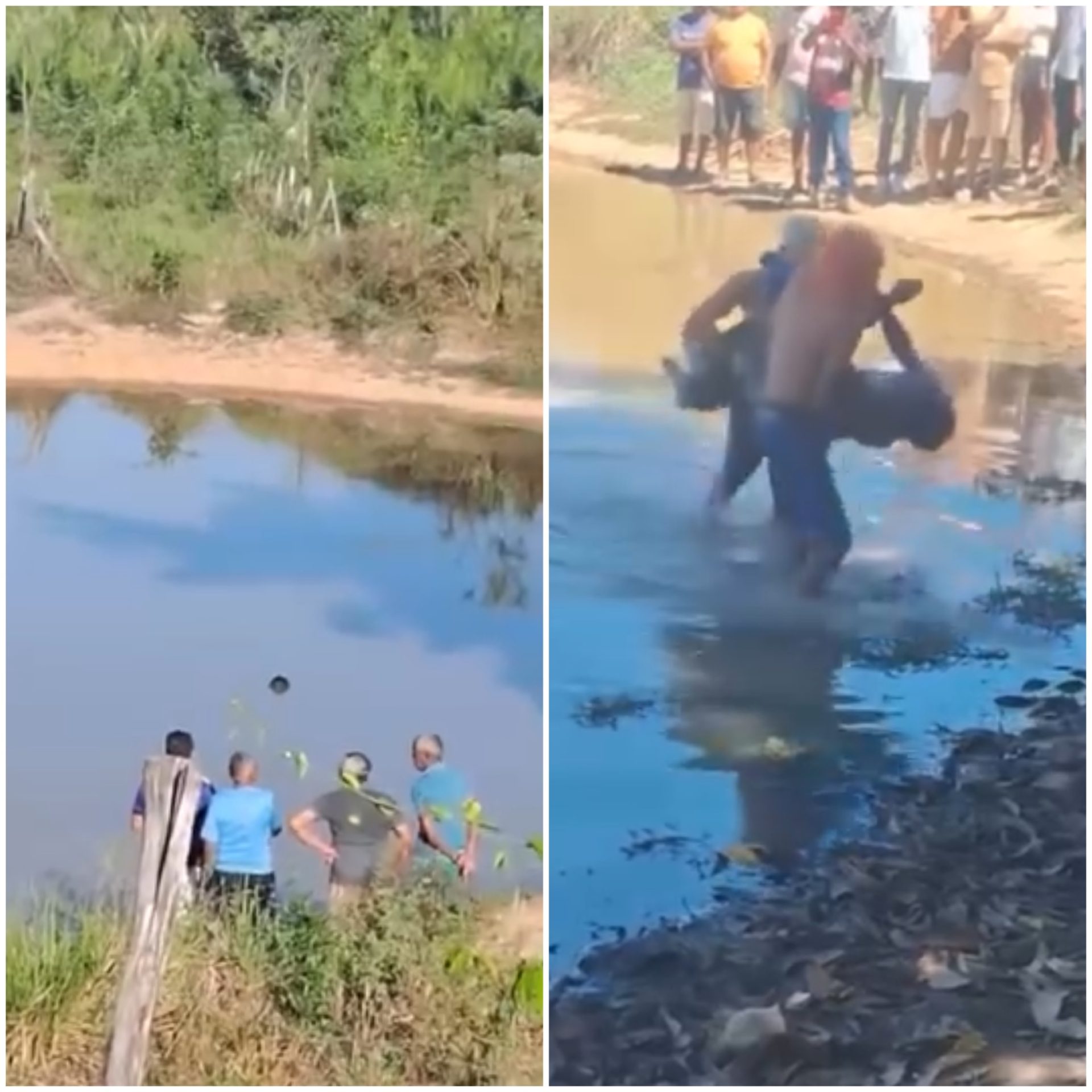 Corpo de pai suspeito de matar o próprio filho no interior do Maranhão é encontrado dentro de lagoa