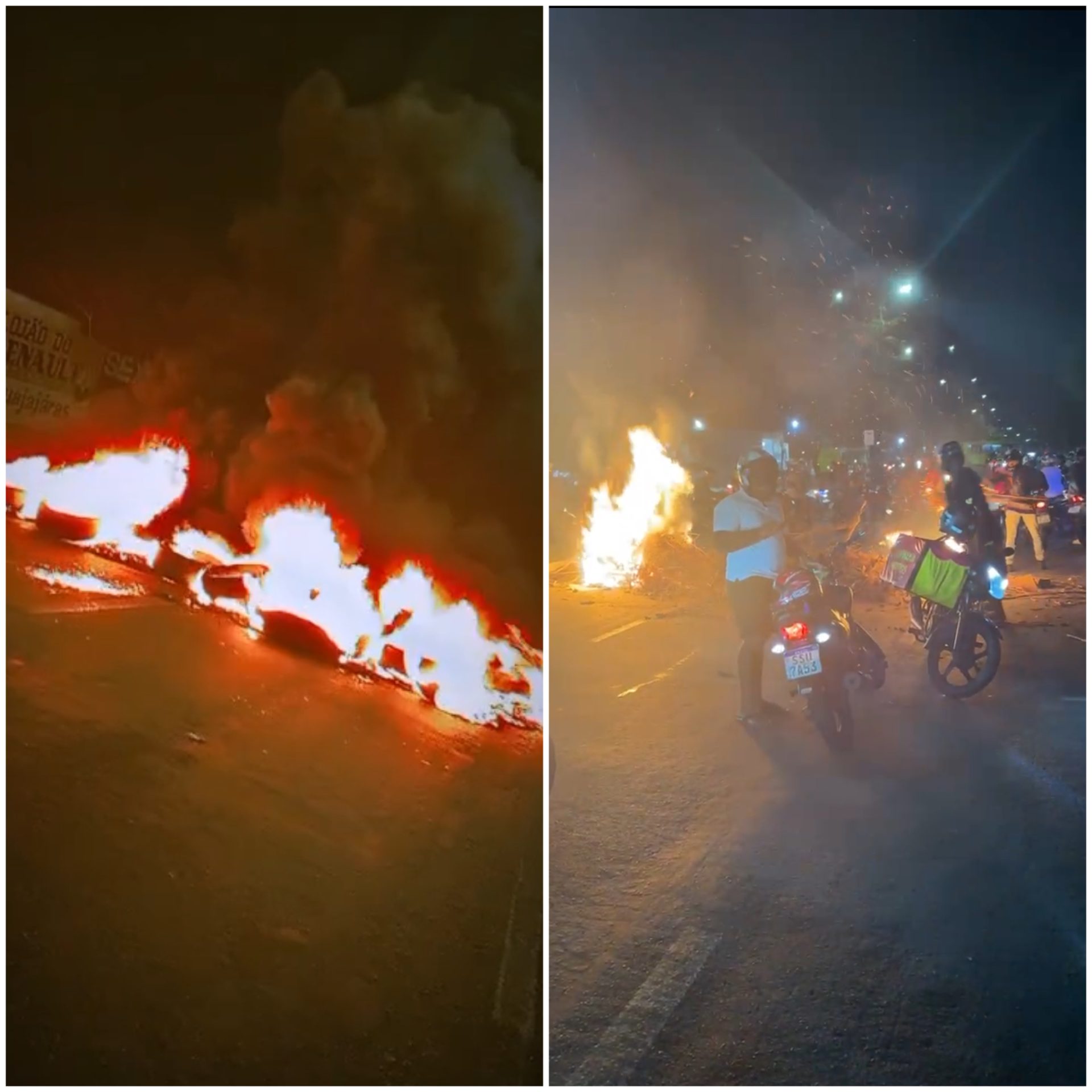 Protestos contra morte de “moto uber” se espalha em São Luís e situação fica sem controle