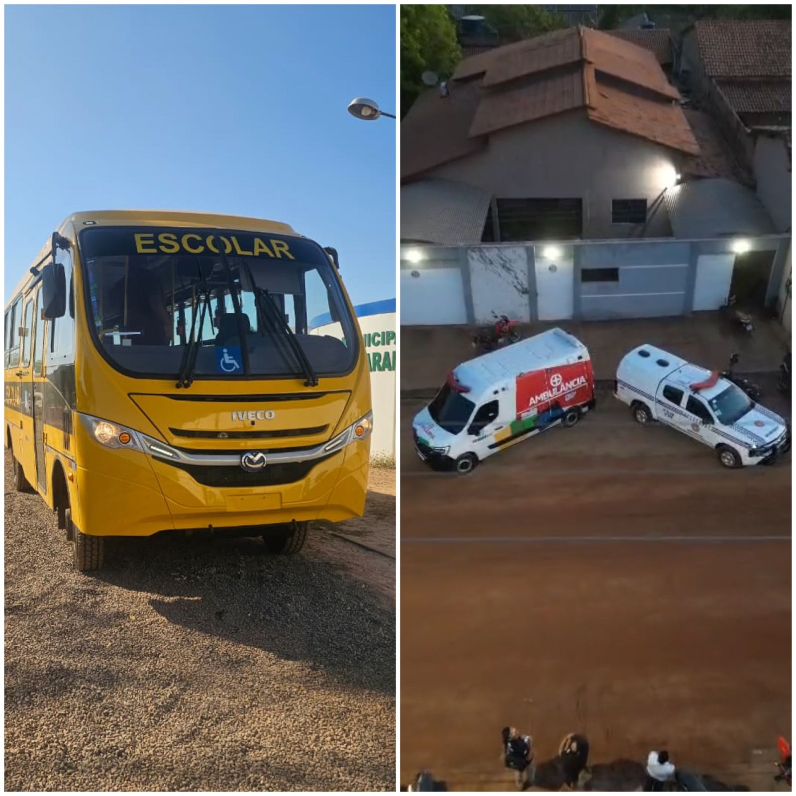 Em menos de 24 horas, prefeito Marcos Vinícius de São João do Paraíso entrega viatura, ambulância e ônibus escolar