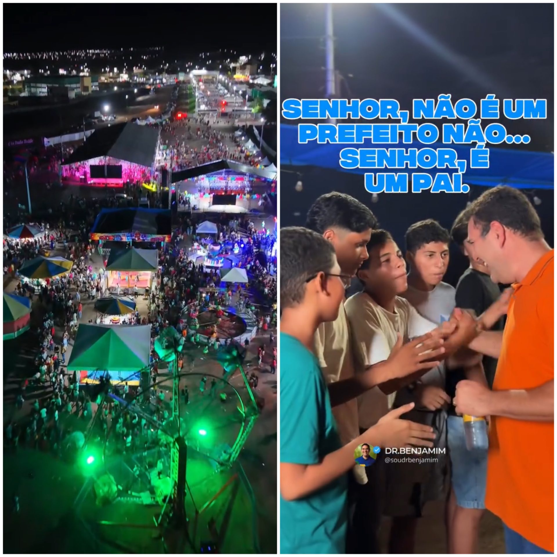 Prefeito do Maranhão aluga parque de diversões para o Dia das Crianças