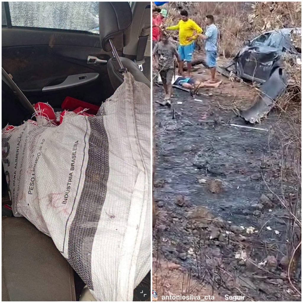 Veículo capota, deixa uma pessoa morta e durante o socorro PM descobre que carro estava cheio de drogas, no Maranhão
