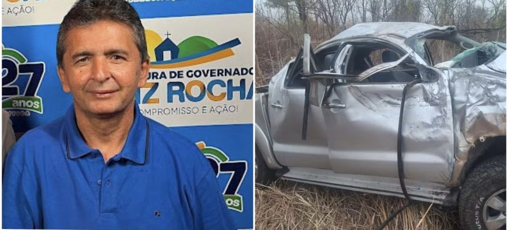 Prefeito do Maranhão sofre grave acidente provocado por motorista embriagado, quando estava a caminho de Brasília