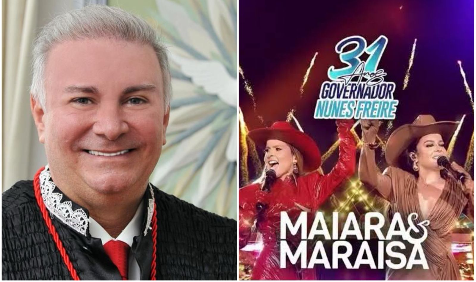 Desembargador derruba decisão de juiz e autoriza realização de show de Maiara e Maraisa que vai custar mais de meio milhão no Maranhão