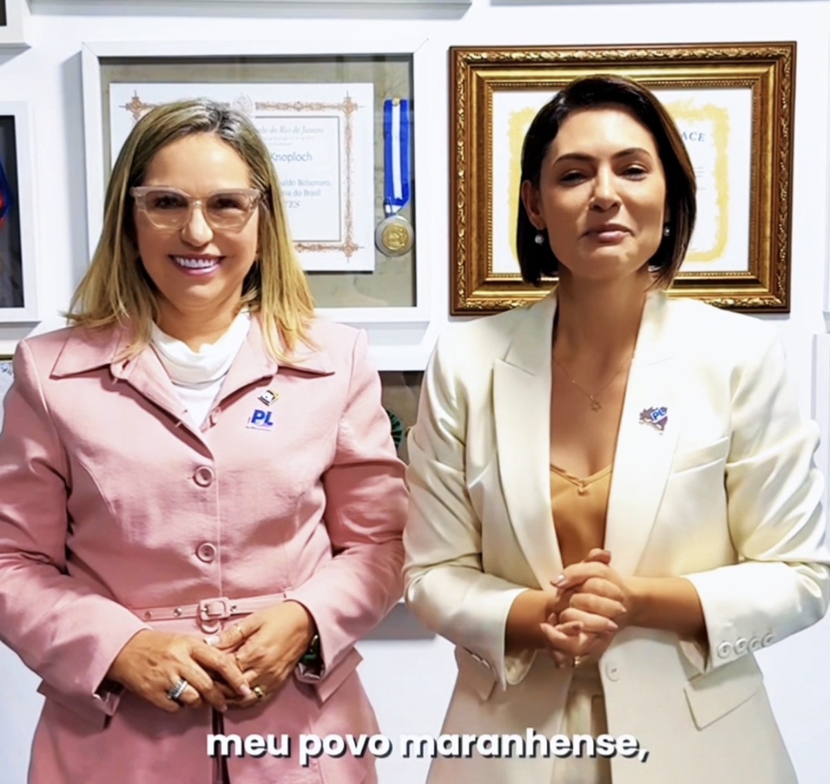 VÍDEO: Michelle Bolsonaro lança vereadora de São Luís como pré-candidata a deputada federal pelo PL
