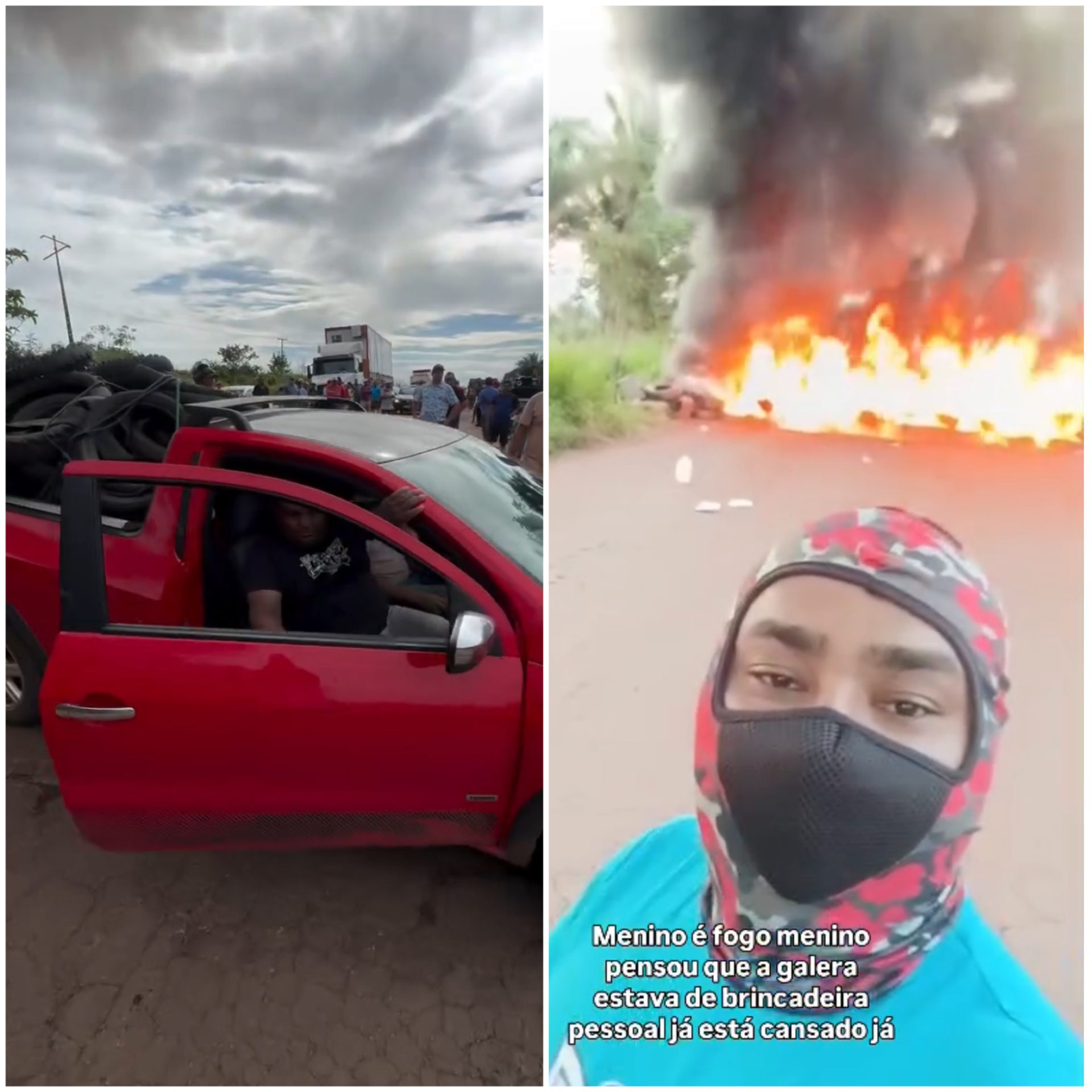 Diante do descaso do DNIT, moradores bloqueiam BR-222 entre Santa Inês e Santa Luzia