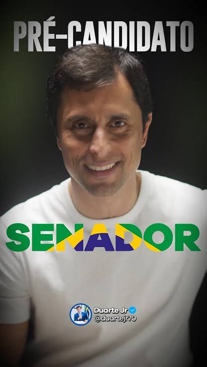 Duarte Jr descarta ser vice e confirma pré-candidatura ao Senado